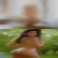 Naked woman pool