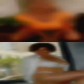 Looking woman with boob